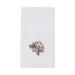 Avanti Linens - Fingertip Towel, Soft & Absorbent Cotton Towel (Butterfly Garden Collection) White Embroidered Fingertip Towel