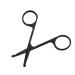 Balacoo Vibrissa Scissors 1pc Nose Hair Clippers for Men Stainless Steel Man Eyebrow Trimmer Stainless Steel Scissors