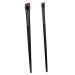FOYTOKI 3 Sets Eyeliner Brush Makeup Brush Eye Liner Wands Flat Eyebrow Brush Ear Black Wood