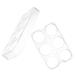 CORHAD 2pcs Egg Brackets Fridge Eggs Refrigerator Egg Holder Egg Stands Egg Racks Ceramics Container