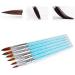 Desikixudy Brushes Crystal Nail Crystal Carving Pen Blue Transparent Crystal Pen with Diamonds 6 Sets Foil Nail Art - Buy Online on SooperMarket.com