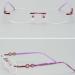 Ranara Replacement Glasses End Tips | Purple Spare Parts & Temples for Borderless 1-Hole Glasses - 1 Pair - Buy Online on SooperMarket.com