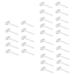 Angoily 75 piece of disposable skin knife pedicure tools reusable straws with case private hair for the intimate area body hairer foot leather knife affi man ABS white