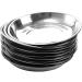 TOPZEA 10 Pack Stainless Steel Round Plates 9 Inch - Ideal for Camping, Outdoor Picnics, Hiking, and BBQ - Durable Dinner Plates for Home and Canteen Use - Buy Online on SooperMarket.com