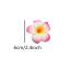 12PCS Hawaiian Plumeria Flower Hair Clips - Bohemia Foam Hairpins for Bridal Wedding Party Beach Holiday (Rose Red) - Buy Online on SooperMarket.com