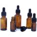 3 Pcs Empty Refillable Amber Glass Graduated Dropper Bottle Essential Oil Cosmetics Elite Fluid Container Jar Pot Holder with Glass Pipette Dropper (30ml/1oz) - Buy Online on SooperMarket.com