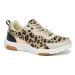 OrthoComfoot Women's Walking Shoes with Arch Support Comfortable Fashion Sneakers for Plantar Fasciitis Casual Shoes for Heel and Foot Pain Relief 9.5-10 W2-leopard