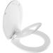 MAYFAIR 888SLOW 000 NextStep2 Toilet Seat with Built-In Potty Training Seat, Slow-Close, Removable that will Never Loosen, ROUND, White Round White