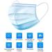 BigBig Home 100 Pieces Soft Disposable Face Masks - 3-Layer Dustproof Protective Masks with Ear Loops - Blue - Buy Online on SooperMarket.com
