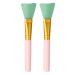 Face Mask Brush Set - Silicone Makeup Applicator and Facial Mask Brush for Applying Charcoal Mask Mud Peel Lotion Body Butter Serum Clay Serum Facial Skincare Products - 2 Soft Silicone Brushes