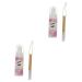 NOLITOY 2pcs Eyelash Cleansing Mousse Lash Shampoo Lash Cleaner Lash Foam Lash Wash Eye Makeup Remover Liquid Eye Make up Removers Make up Mascara Eye Cleaner 2 in 1 Extend Plastic
