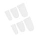 High Heel Protectors 8 Pairs Cover Silicone Sleeves Silicone Gel Stretcher Foot Pain Ease Device Eversion Front Pad Sebs White Thumb Protector White 6x3cm