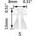 JIAHAO 10 Small Soft Replacement Mushroom Eartips Domes for Siemens BTE Hearing Aids - Buy Online on SooperMarket.com