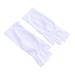 Mikinona Gel Manicure Gloves 1 Pair Anti Uv Glove Nail Half-Finger Gloves Chinese Wooden Pillow Cotton Glove Silicone Ear Display Uv Shield Glove White Manicure Manicure Glove