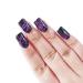 Huhebne 6-Piece Silk Artificial Nail Set - DIY Soaking Design with UV Lacquer Long Lifespan & Elasticity - Buy Online on SooperMarket.com
