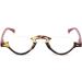 Koosufa Anti Blue Light Reading Glasses for Men & Women | Fashion Semicircular Floral Filter | Anti-Fatigue Visual Aid | Strengths 1.0 to 3.5 - Buy Online on SooperMarket.com