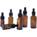 3 Pcs Empty Refillable Amber Glass Graduated Dropper Bottle Essential Oil Cosmetics Elite Fluid Container Jar Pot Holder with Glass Pipette Dropper (30ml/1oz) - Buy Online on SooperMarket.com