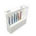 Dust-proof 8 Holes Tweezers Holder  Eyelash Extensions Supplies Acrylic Display  Acrylic Rack Storage Eyelash Extension Tools with Dust Cover Durable Tweezer Display Stand Salon