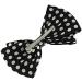 Zac's Alter Ego Large Black Polka Dot Double Bow on Crocodile Clip - Buy Online on SooperMarket.com