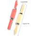 Housoutil Double-Headed Eyebrow Brush Set for Women - 2 Sets Red Eyebrow Makeup Tool - Buy Online on SooperMarket.com