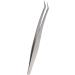 Eyelash Extension Tweezers - Silver Stainless Steel Slanted Manicure Tweezers for Precision Application - Buy Online on SooperMarket.com