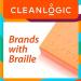 Cleanlogic Exfoliating Body Scrubber - Small Size, Assorted Colors (Pack of 6) - Buy Online on SooperMarket.com