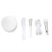 Face Mask Mixing Bowl Set - DIY Facial Mask Tools Silicone Brush Soft Bristle Brush Spatula & Measuring Cup for Perfect Skincare - Buy Online on SooperMarket.com