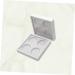 FOYTOKI 2pcs 4 Eyeshadow Palette Empty Eyeshadow Case Empty Lipstick Aluminum Tin Jars Eyeshadow Pan White - Buy Online on SooperMarket.com