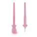 Silicone Eyeliner Brush - Reusable Eye Liner Tool Waterproof Silicone Eyeliner Applicator Easy to Operate Makeup Aid Tool (Pink)
