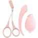 Jkapagzy Women's Eyebrow Trimming Scissors & Comb - Professional Brow Accessories for Perfect Eyebrows - Rose Color - Buy Online on SooperMarket.com