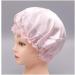 Silk Sleep Cap for Women - Pink Medium Size | Silk Night Cap for Hair Styling - Buy Online on SooperMarket.com