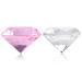 Diamond Crystal - Nail Art Display Glass Crystal Diamond for Nail Art Hand Model Shoot Ornament Accessories 2 Colors (Color : White)