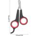 DERDOUT Pet Nail Clipper - Professional Stainless Steel Claw Trimmer for Cats, Small Breed Dogs, Rabbits & Small Animals - Black - Buy Online on SooperMarket.com