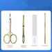 Zhong Tool 4 in 1 Stainless Steel Personal Care Set - Professional Makeup Tools & Ear Spoon - Eyebrow Care 4PCS - Buy Online on SooperMarket.com
