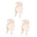 Cabilock 3 Piece Birthday Gift For Little Girls Light Yellowx3pcs mediumx3pcs