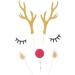 Didiseaon 10 Sets Glitter Outfit Cocktail Garnish Birthday Cake Topper Christmas Reindeer Cupcake Topper Christmas Toppers Antler Flash Plug-in Baking Paper Insert Card Child Top Hat - Buy Online on SooperMarket.com