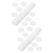 FRCOLOR 200 Pcs Thick Overlock Cotton Disposable Face Sponges White Fingernail Polish Cleaning Sponges for Household Use Disposable Nail Polish Pads Cotton Squares Reusable Cotton Pads