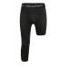 Jonscart Men's 3/4 One Leg Compression Capri Tights Pants Athletic Base Layer Underwear Black-r Small