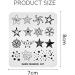 Alexnailart Nail Stamping Printing Plate Template Image Plate Stamper Scraper Star Pentagram Pattern Nail Art Decoration DIY Print Manicure Design FA027 - Buy Online on SooperMarket.com