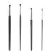 NTRUXZP 4 Pieces Professional Eye Makeup Brushes Eye Make-Up Brushes Eye Shadow Brush for Contour and Definition Application Shades Eyeshadow Eyeliner Eye Makeup (Black)