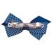 Buy Titania Hair Clip Set - Small Bow Design Blue-White Large Dots 2 Pieces | International Shipping Available - Buy Online on SooperMarket.com