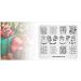 Christmas Nail Art Stamping Plate - Snowman Balloon Candy Bell Pattern - DIY Manicure Print Tool - Buy Online on SooperMarket.com