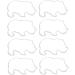 IMIKEYA 16 Pcs Modeling Molds Cake Mold Cookie Cutters Stainless Steel Cookies Mold Cookie Mold Fondant Making Molds Chocolates and Cakes Muffin Cakes Baking Tools Biscuit Dessert 9X5cmx2pcs Silverx2pcs - Buy Online on SooperMarket.com