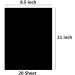 Baisunt 20 Sheets Black Cardstock 250GSM/92lb Thick Blank Craft Paper for DIY Art Project  Scrapbook  Cards and Invitations Making(8.5 x 11 Inches) - Buy Online on SooperMarket.com