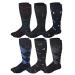 Dr. Motion 6 pairs Men compression Knee High socks Assorted