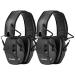 ZOHAN EM054 Electronic Ear Protection for Shooting Range with Sound Amplification Noise Reduction, Ear Muffs for Gun Range D1-black*2