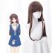 Tohru Cosplay Wig | 2019 Fruits Basket Long Brown Straight Hair with Bangs | Halloween Anime Costume Accessory - Buy Online on SooperMarket.com