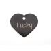 Dog brand cat brand heart pet aluminum |Dogs & cats |Including engraving |Many colors |Fastening ring |Light - robust (black)