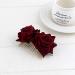 Rose Hair Clip Comb for Women - Burgundy Flower Hairpin for Wedding, Brides, Girls - Dark Red Hair Accessory - Buy Online on SooperMarket.com