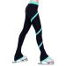 ny2 Sportswear Figure Skating Spiral Polartec Polar Fleece Pants Medium Turquoise